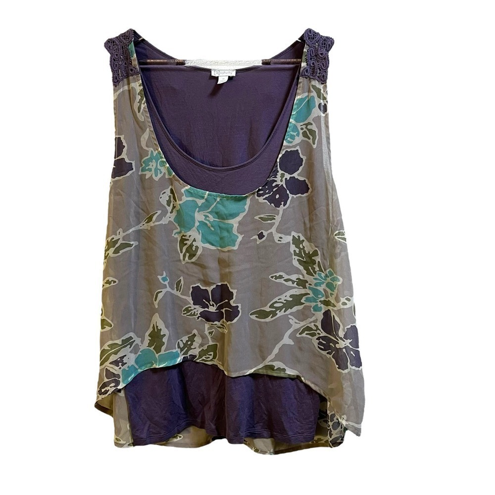 Relativity Two Layer Tank Purple 1X